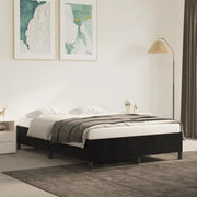 Giroletto senza Materasso-Struttura Letto Nero 140x200 cm in Velluto 815091