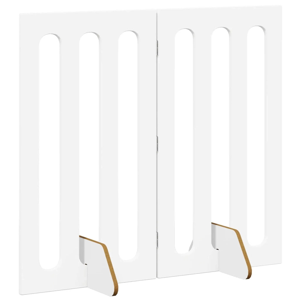 Recinto pieghevole per animali 2 pz Bianco 100,5 x 38 x 90 cm 8005971