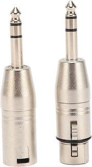Adattatore 1/4 pollici TRS a XLR per mixer, microfoni, amplificatori, ecc. con connettore 1/4 pollici TRS a bus XLR e adattatore stereo di collegamento 6,3 mm a XLR