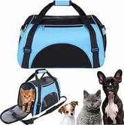 Tas per il trasporto degli animali acqua resistente con rete a maglie larghe - Blu