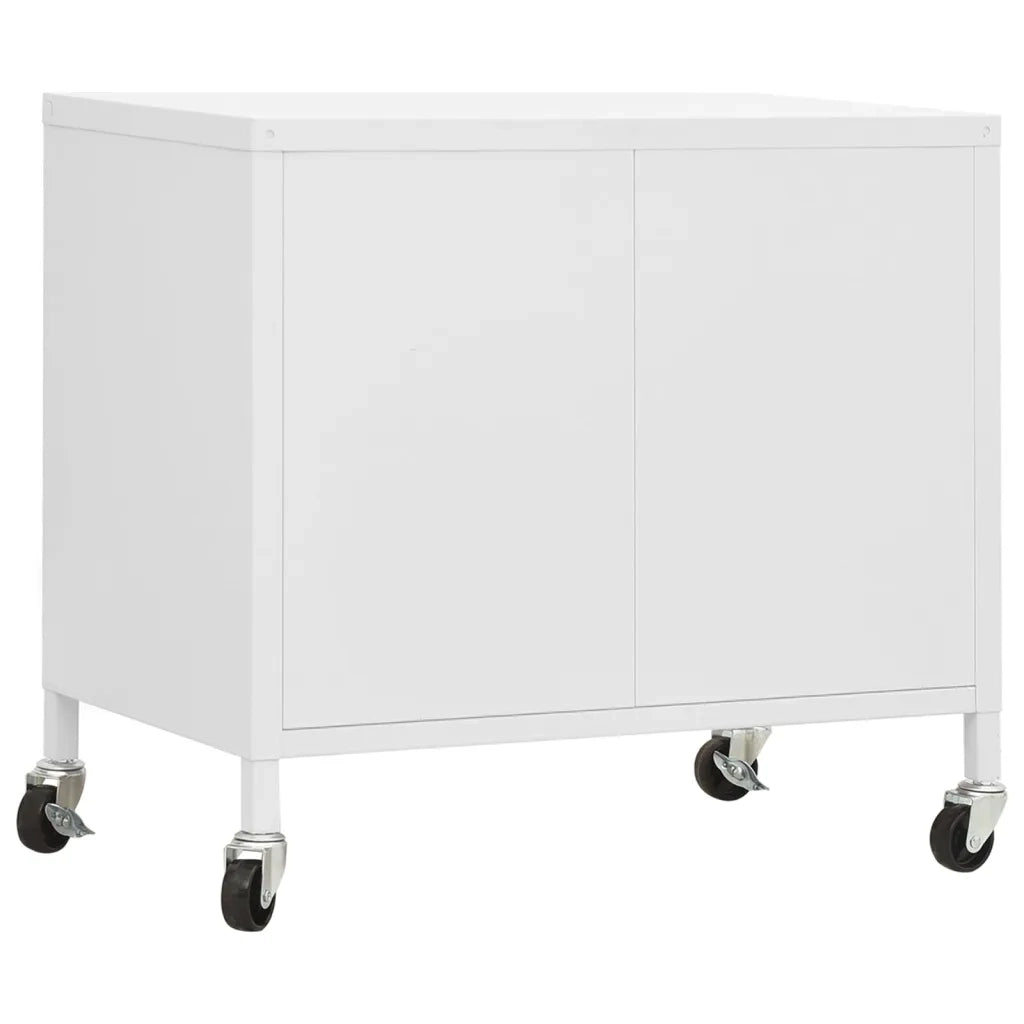 Armadietto Bianco 60x35x56 cm in Acciaio
