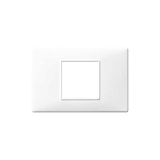 14652.01 Placca 2 Moduli Centrali Bianco Plana