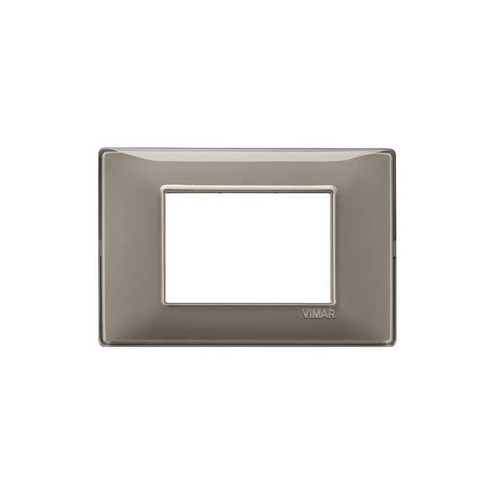 14653.40 Placca 3 Moduli Reflex Cenere Plana