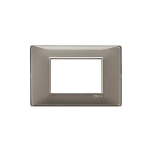 14653.40 Placca 3 Moduli Reflex Cenere Plana