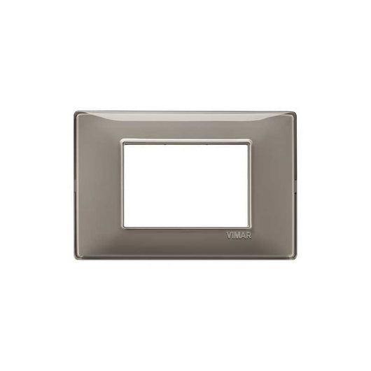 14653.40 Placca 3 Moduli Reflex Cenere Plana