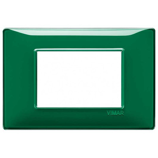 14653.47 Placca 3 Moduli Reflex Smeraldo Plana