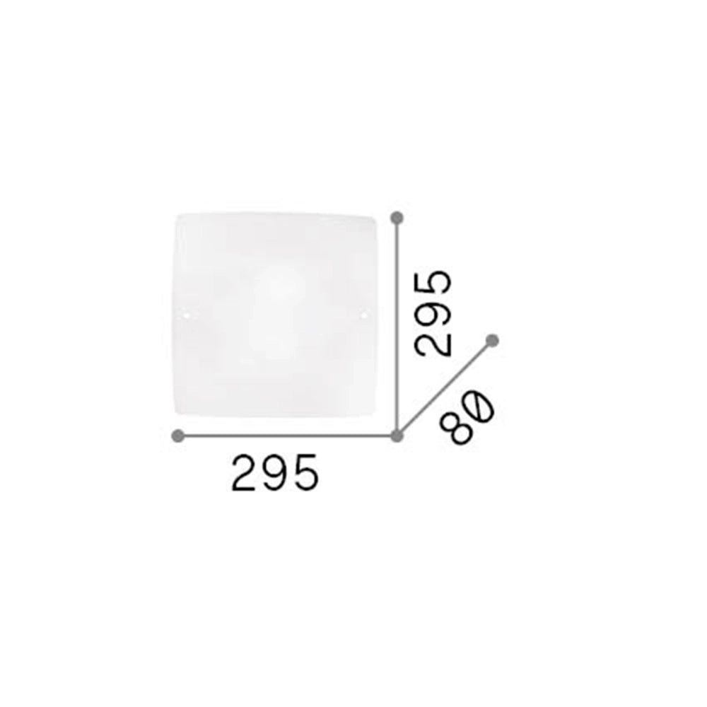Plafoniera Moderna Celine Vetro Bianco 2 Luci E27