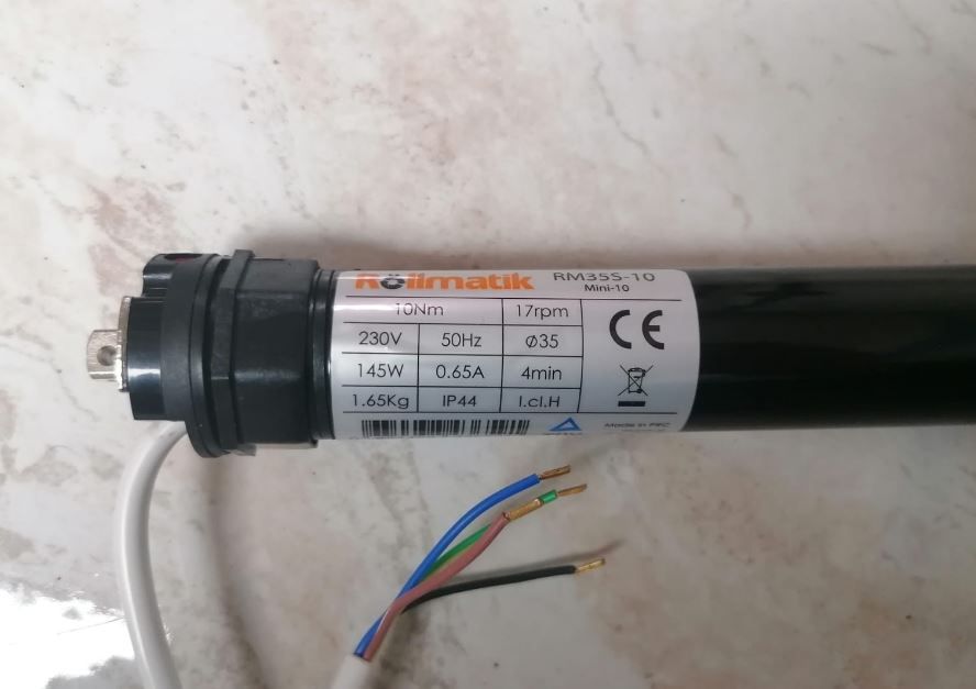 Motore per tapparelle 10 nm - 20kg (per rullo diametro 40mm)