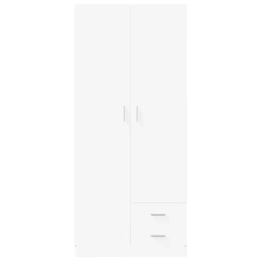 Armadio Bianco 80x52x180 cm in Legno Multistrato 800639