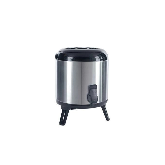 ILSA 1107 Distributore Termico con Rubinetto Erogatore 8 Litri Acciaio Inox con Maniglia per Trasporto e Doppia Parete Adatto per Bevande Calde e Fredde colore Acciaio
