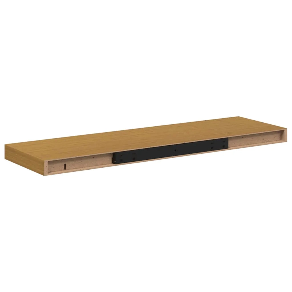 Scaffale da parete 4 pz Beige 80 x 23,5 x 3,8 cm