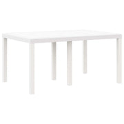 Tavolo da Giardino | Tavolino da esterno Bianco 150 x 100 x 73 cm polyrattan