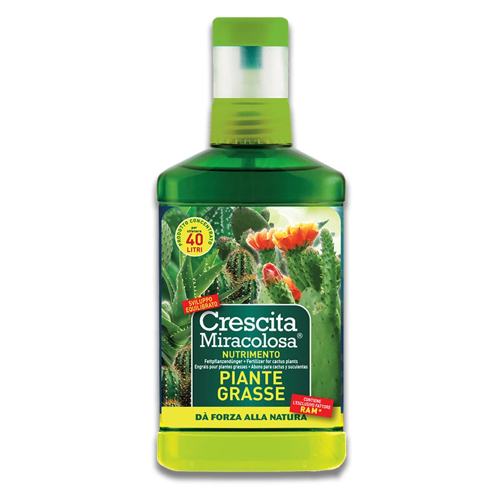 CONCIME LIQUIDO 'PIANTE GRASSE' ml 200  - CRESCITA MIRACOLOSA