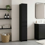 Mobile da Bagno Rovere Nero 30 x 33 x 190 cm 890753