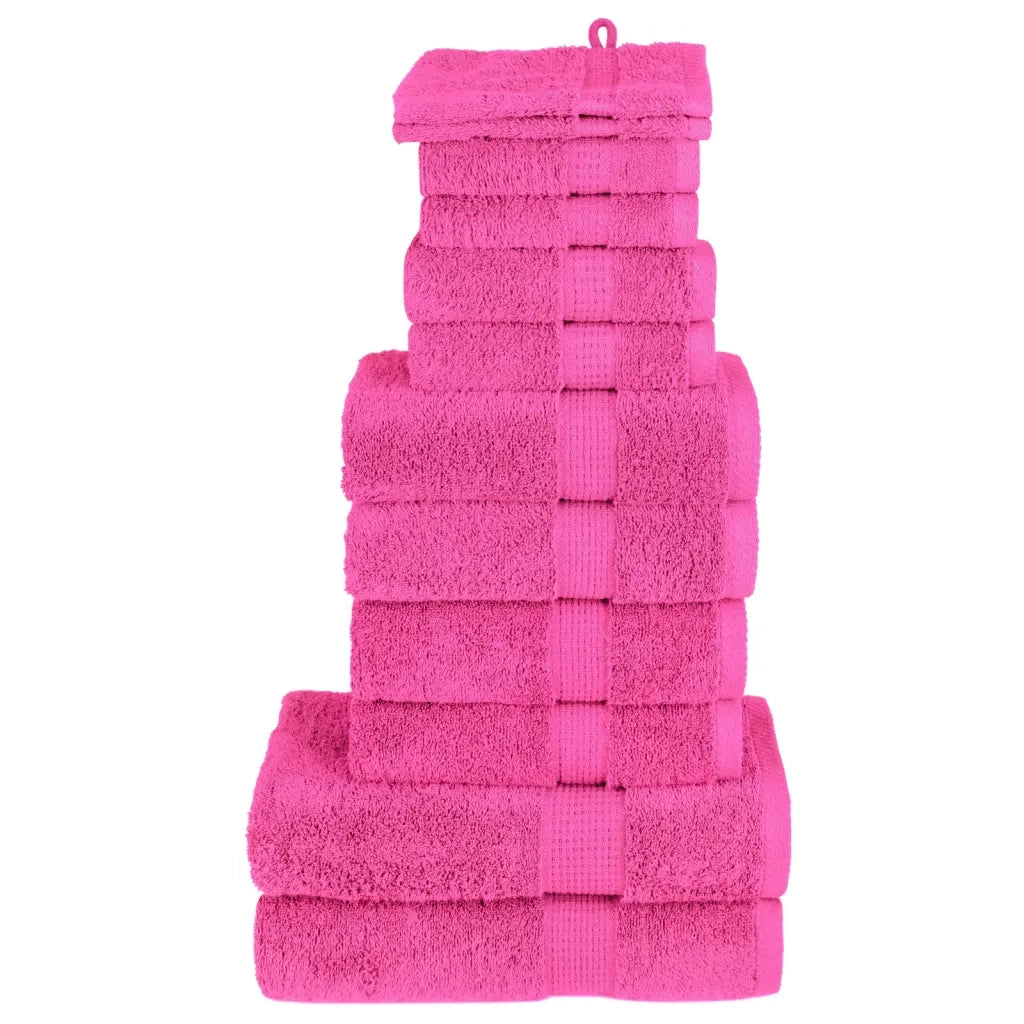 Set ASciugamani SOLUND 12 pz Rosa 600 gsm