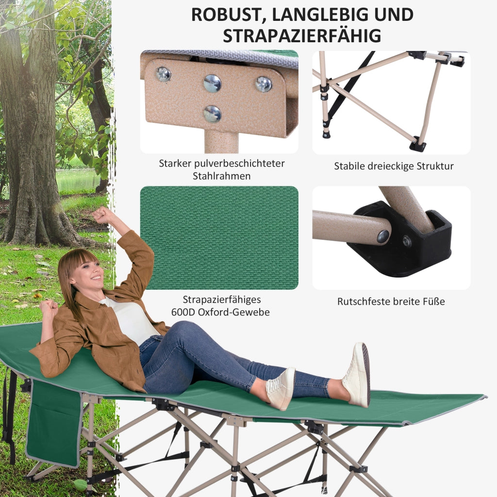 Letto da campo pieghevole ¨C Zephmum ¨C Verde Beige 190x68x52