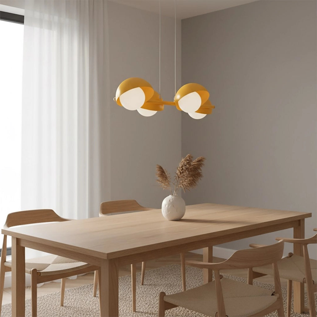 Lampada a sospensione Boom in acciaio arancione