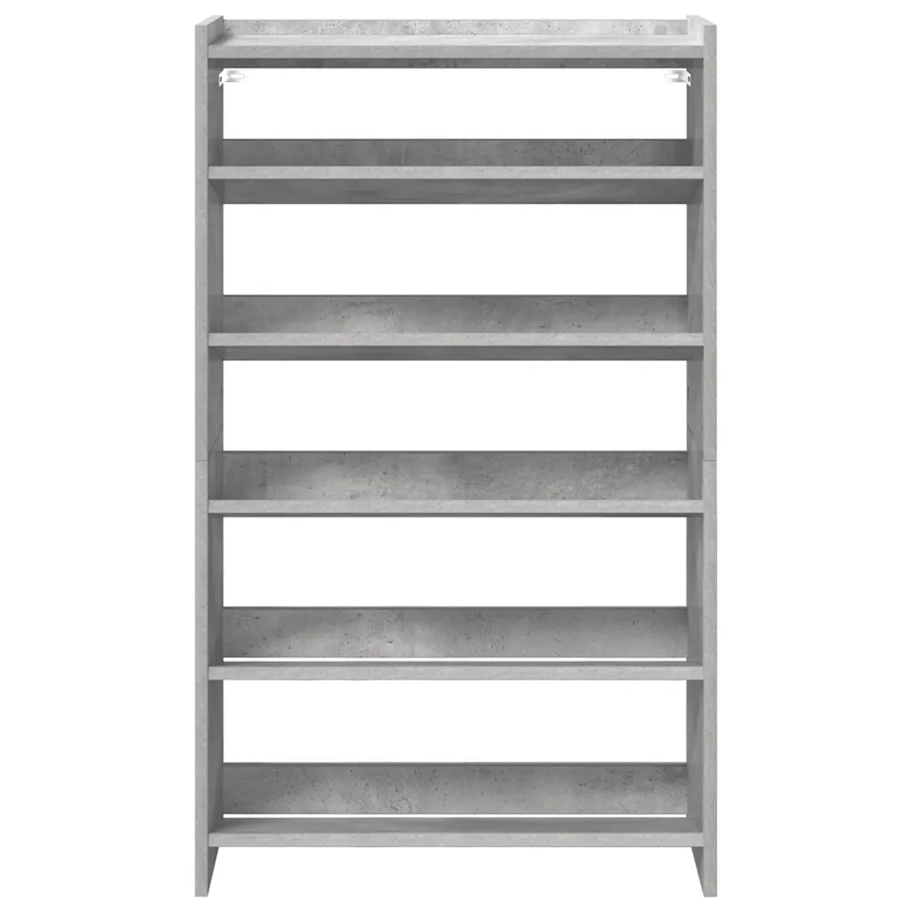 Scarpiera Grigio Cemento 60x25x81 cm in Legno Multistrato 859881
