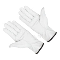 GUANTO PELLE FIORE BIANCO TG.8