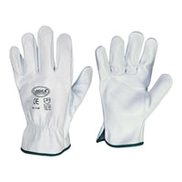 GUANTO PELLE FIORE BIANCO TG.8