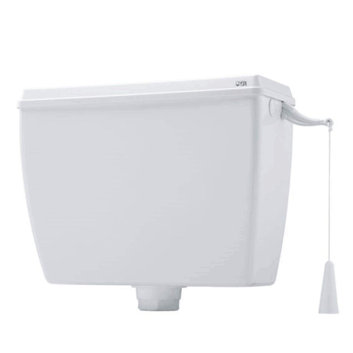 Cassetta alta esterna mod. alfa a catenella bianca con coperchio