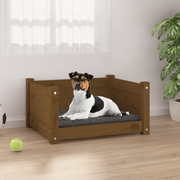 Cuccia per Cani Ambra 55,5x45,5x28 cm Legno Massello di Pino 821445