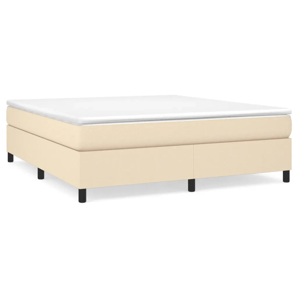 Struttura Letto a Rete a Molle Crema 160x200 cm in Tessuto 3120875