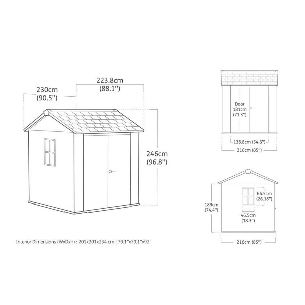 Casetta da Giardino in Resina Keter Newton + 757