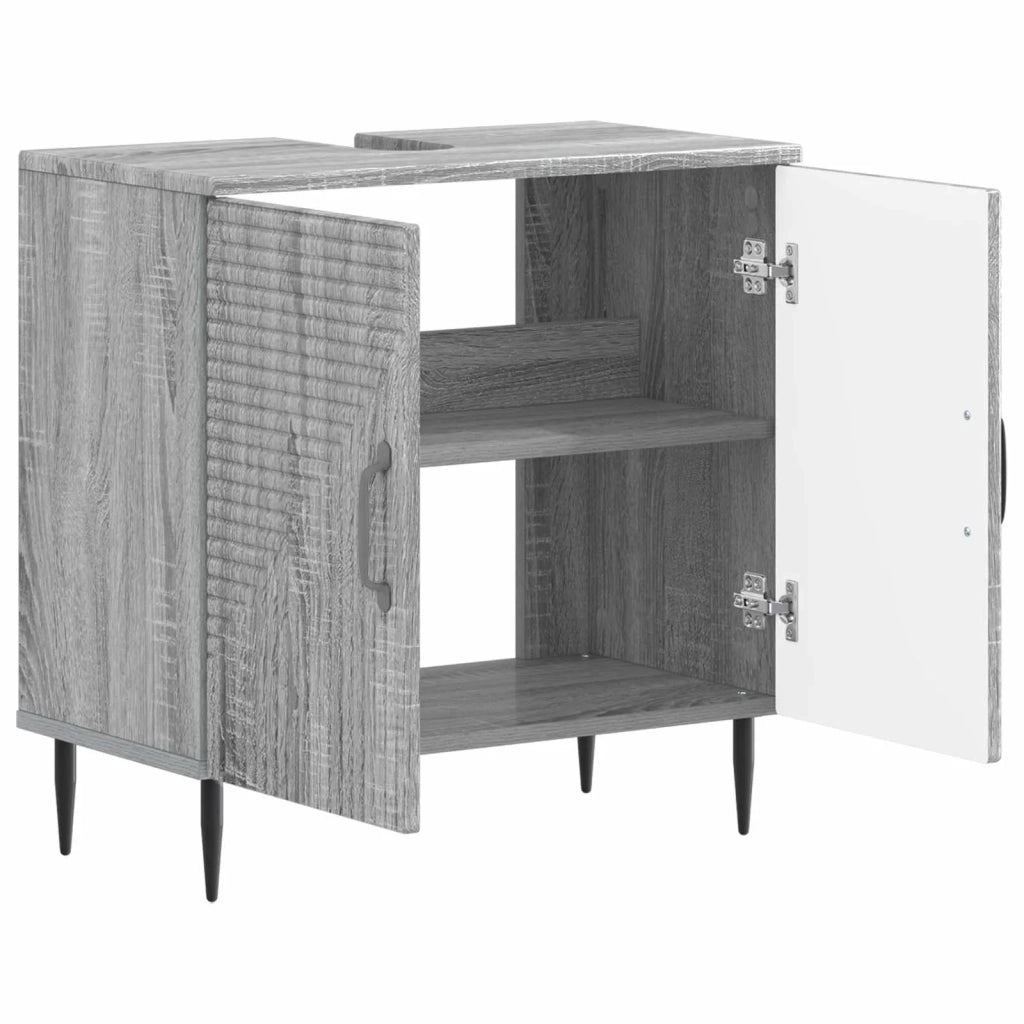 Armadio per Lavabo da Bagno HAARLEM Sonoma grigio 896791