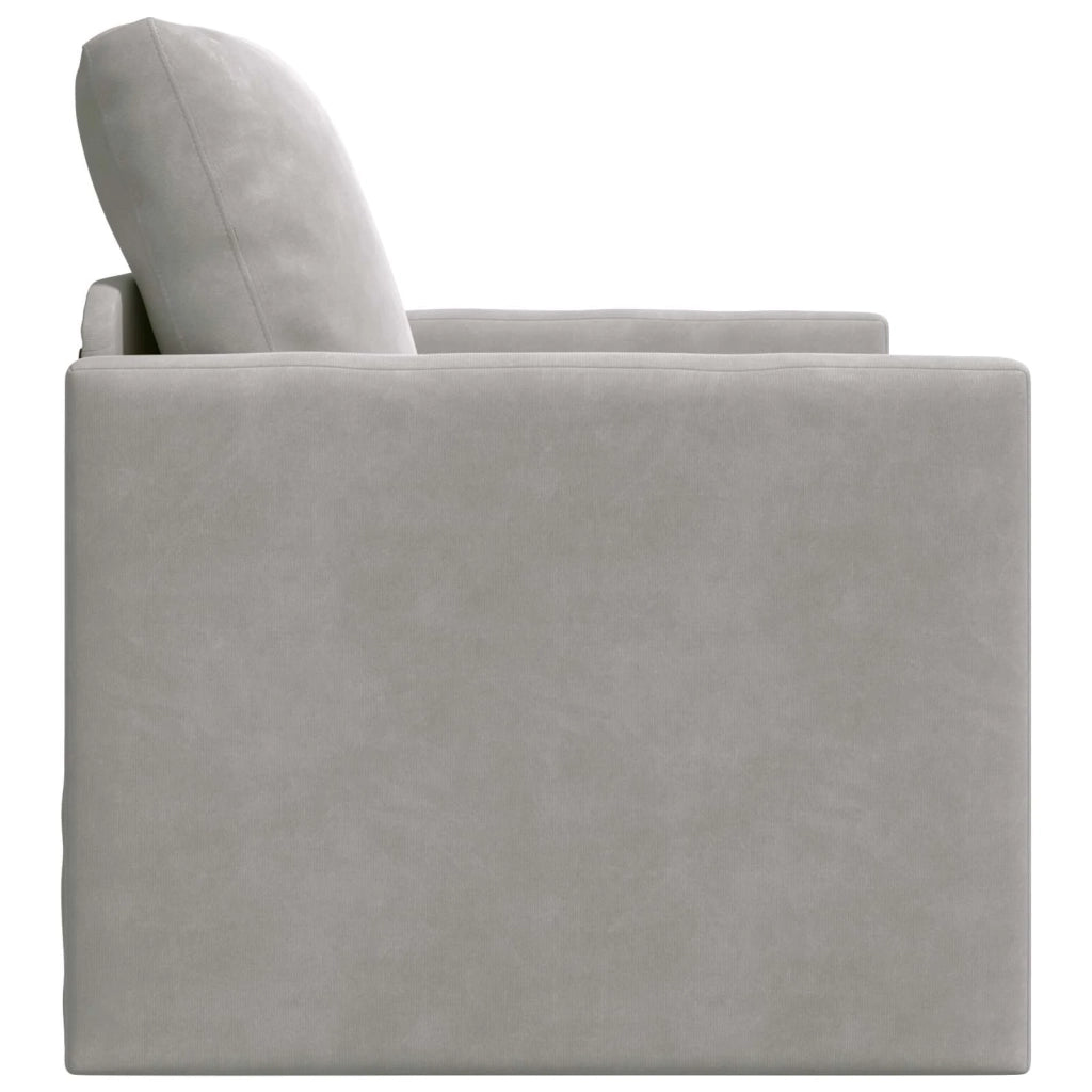 Divano letto | Sof¨¤ letto | Letto singolo Grigio chiaro 74 x 77 x 81 cm Velluto