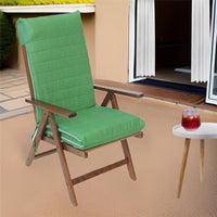 SDRAIO ALLEGRA NOCE IN FAGGIO MASSELLO TESSUTO COLORE VERDE CON IMBOTTITURA E SCHIENALE REGOLABILE IN 7 POSIZIONI