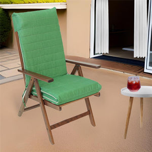 SDRAIO ALLEGRA NOCE IN FAGGIO MASSELLO TESSUTO COLORE VERDE CON IMBOTTITURA E SCHIENALE REGOLABILE IN 7 POSIZIONI