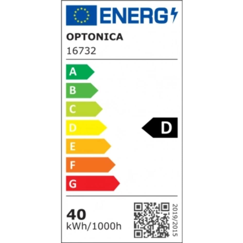 Optonica plafoniere led a barra ip20 cct colore bianco efficienza energetica d *** potenza 40w, confezione 1