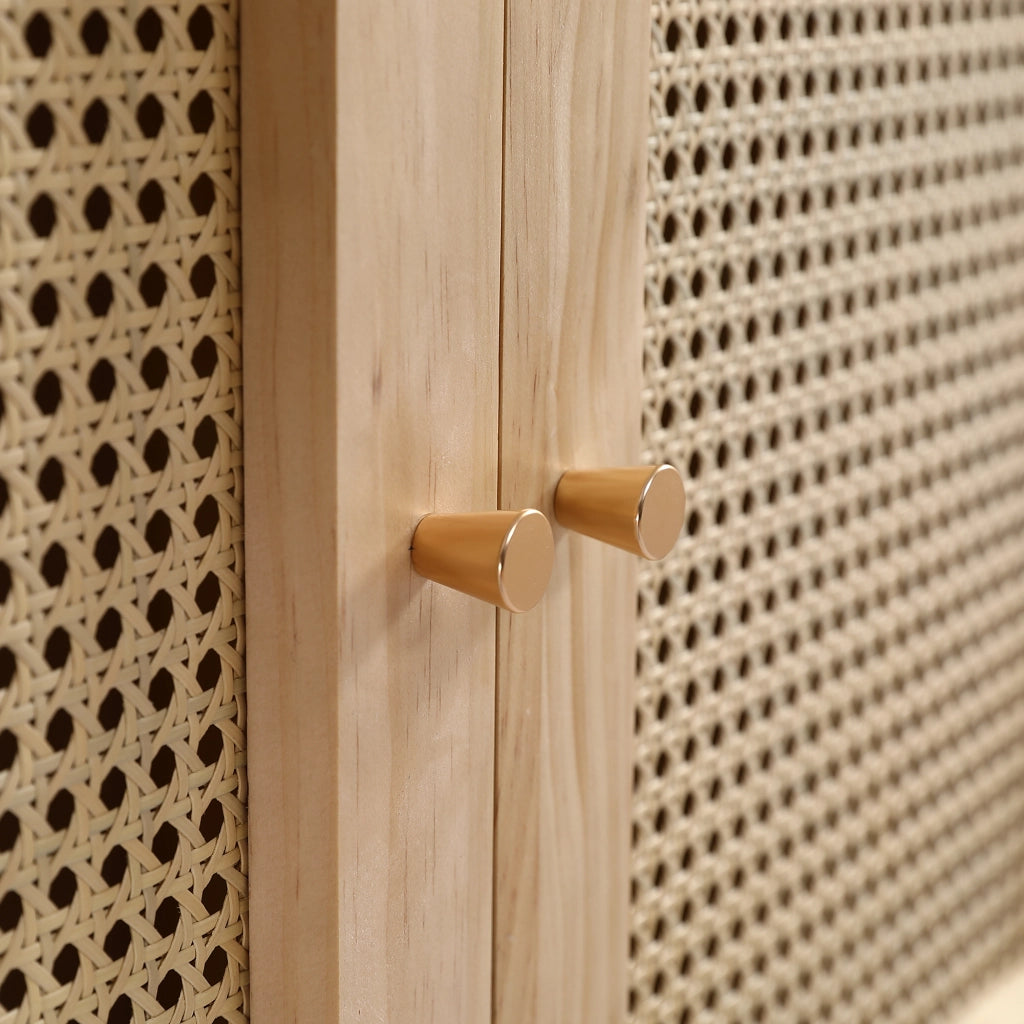 Armadio a 2 ante con barra appendiabiti e vano inferiore ribaltabile per camera da letto e soggiorno naturale 90 × 45 × 183 cm