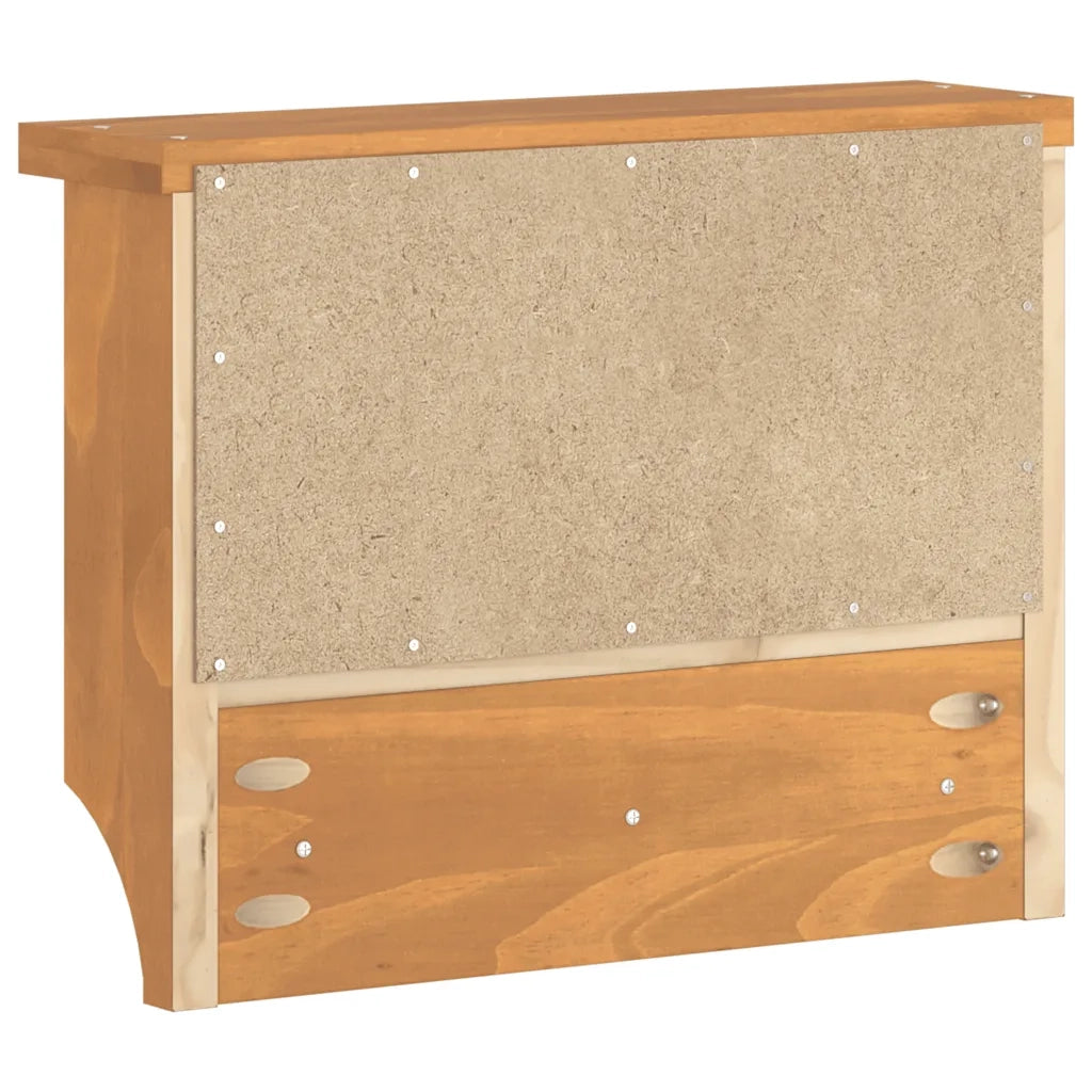 Appendiabiti da Parete SANDNES 45x12x35 cm in Legno di Pino CFW6273898