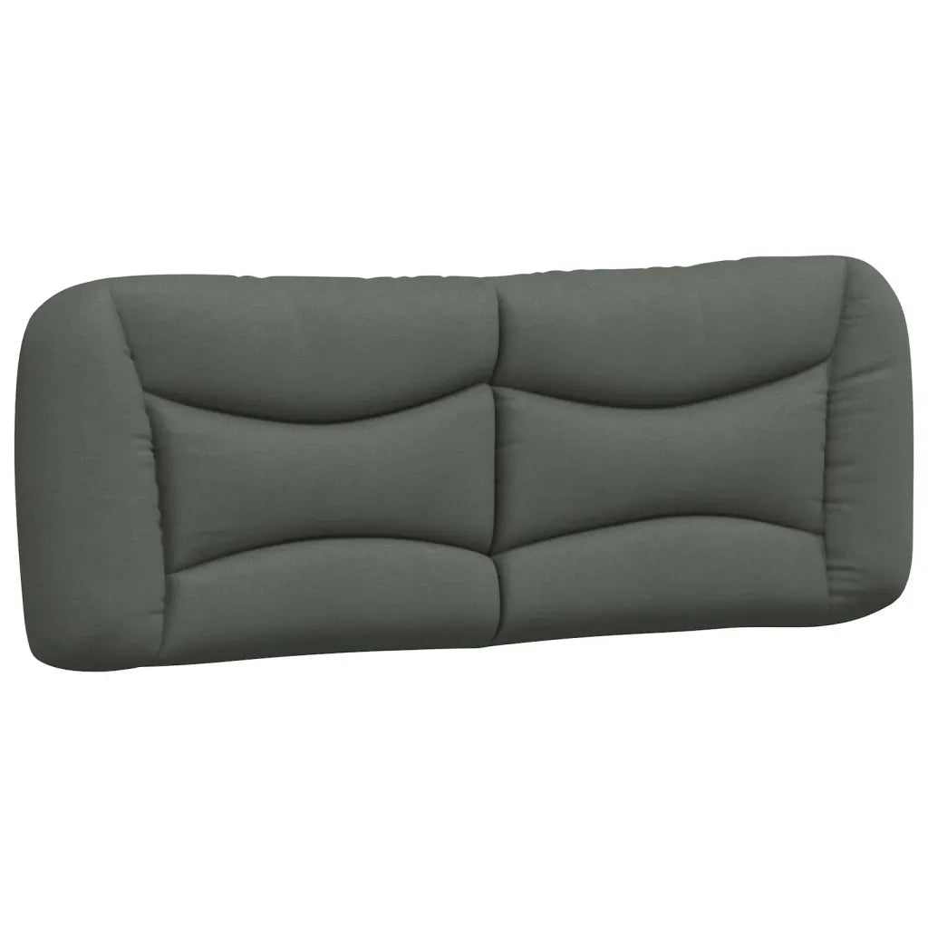 Cuscino Testiera Hvar Grigio Scuro 120 cm in Tessuto CFW7255836