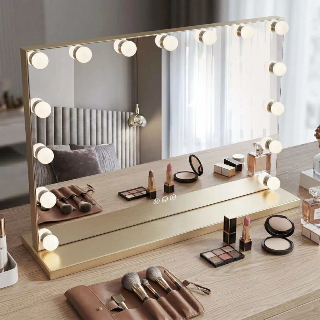 Specchio Led Hollywood L.gold