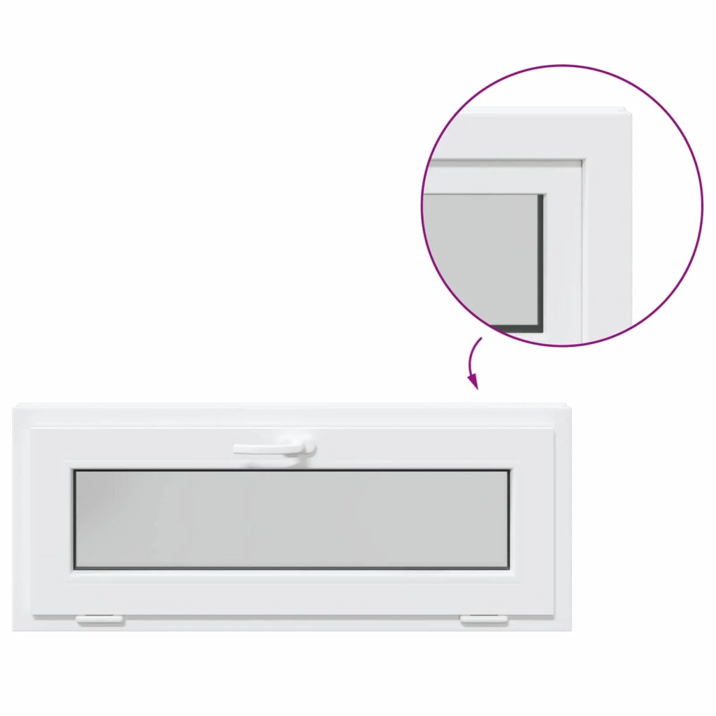 Finestra per Soffitta RISOR 100 x 40 cm PVC e Vetro Bianco CFW4518740