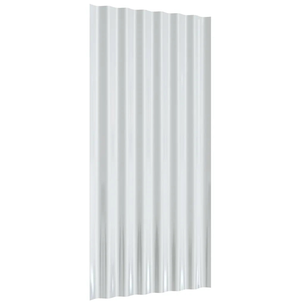 vidaXL Pannelli Tetto 12 pz Acciaio Zincato Antracite 80x36
