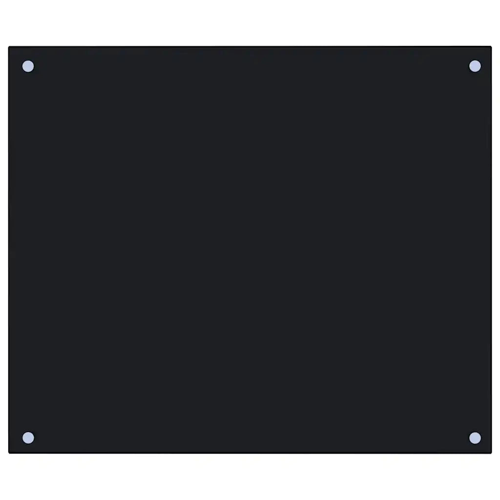 Paraschizzi per Cucina 2 pz Neri 70x60 cm in Vetro Temperato 3315797