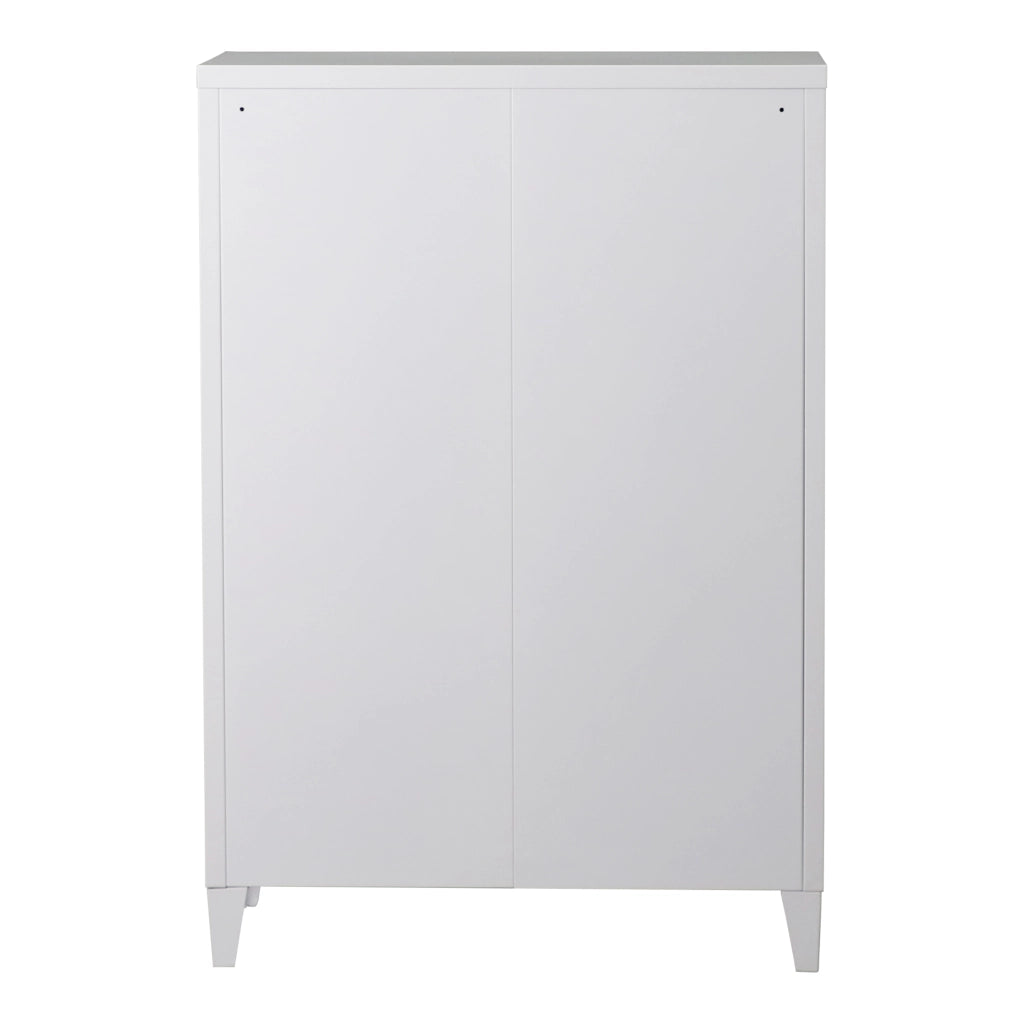 Armadietto da Ufficio Oripää in Acciaio 110 x 75 x 33 cm Bianco [en.casa]