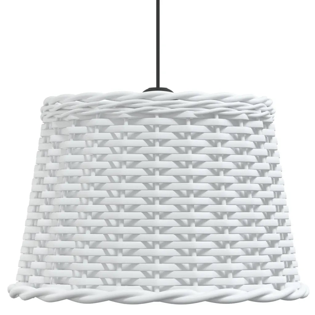 Paralume da Soffitto Bianco Ø40x26 cm in Vimini 364369