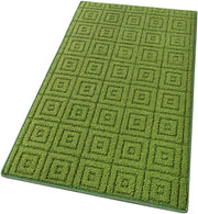 Tappeto Cucina 3D Antiscivolo Tinta Unita Assorbente Verde 57x40 cm