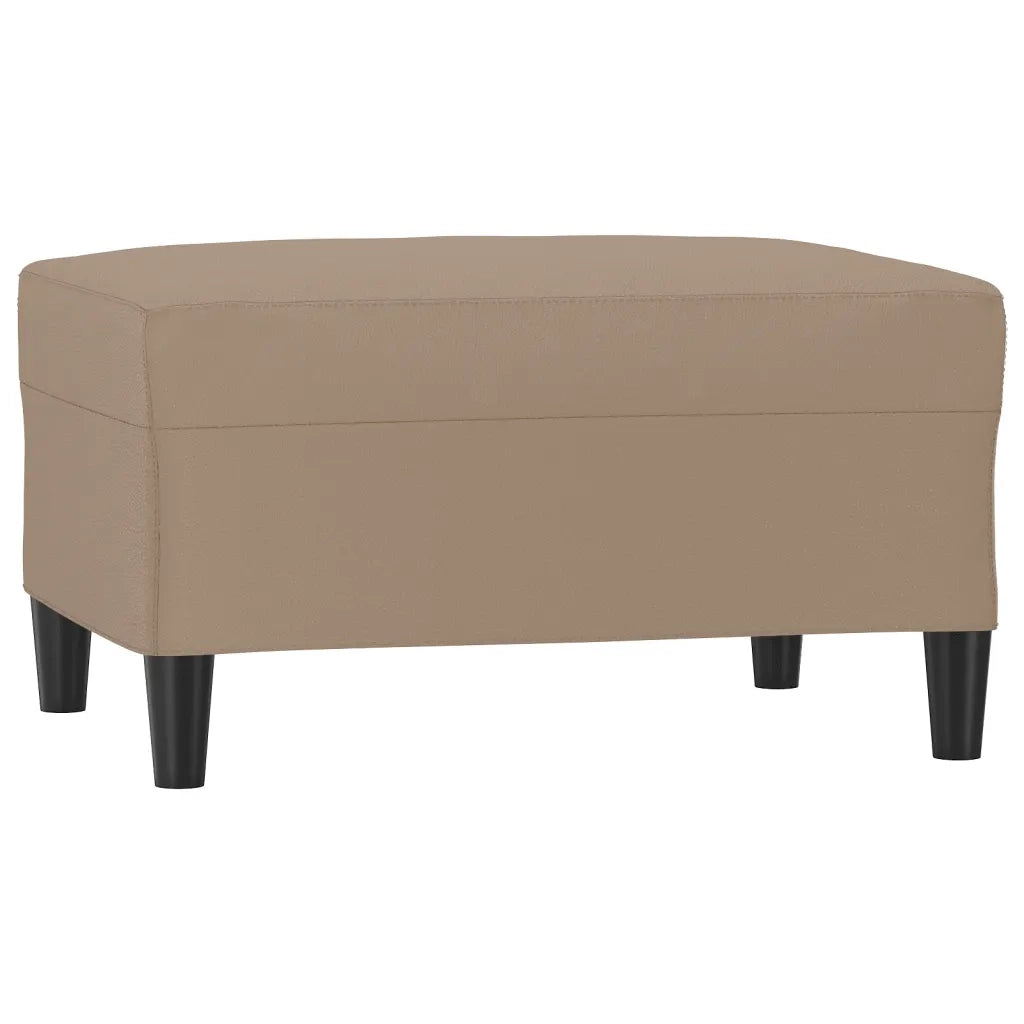 Poggiapiedi Cappuccino 70x55x41 cm in Similpelle