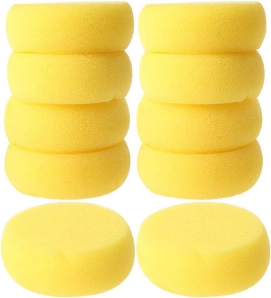 Set di 10 spugne ceramiche assorbenti per acquerello e hobby artistici con spugne a forma rotonda - ideale per bambini