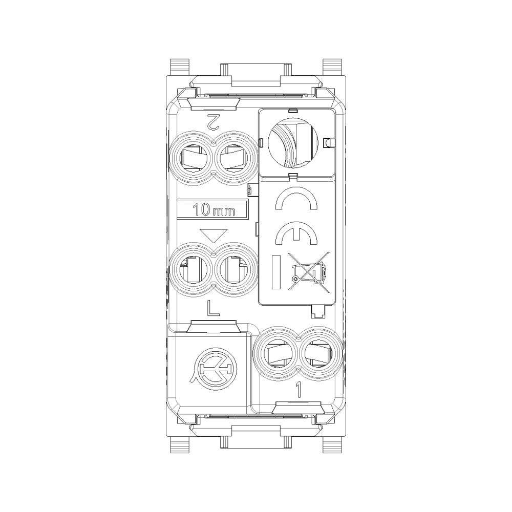 Vimar deviatore bianco 1p 10 ax 250 v max 100 w per lampade con alimentatore integrato lluminabile tasto sostituibile