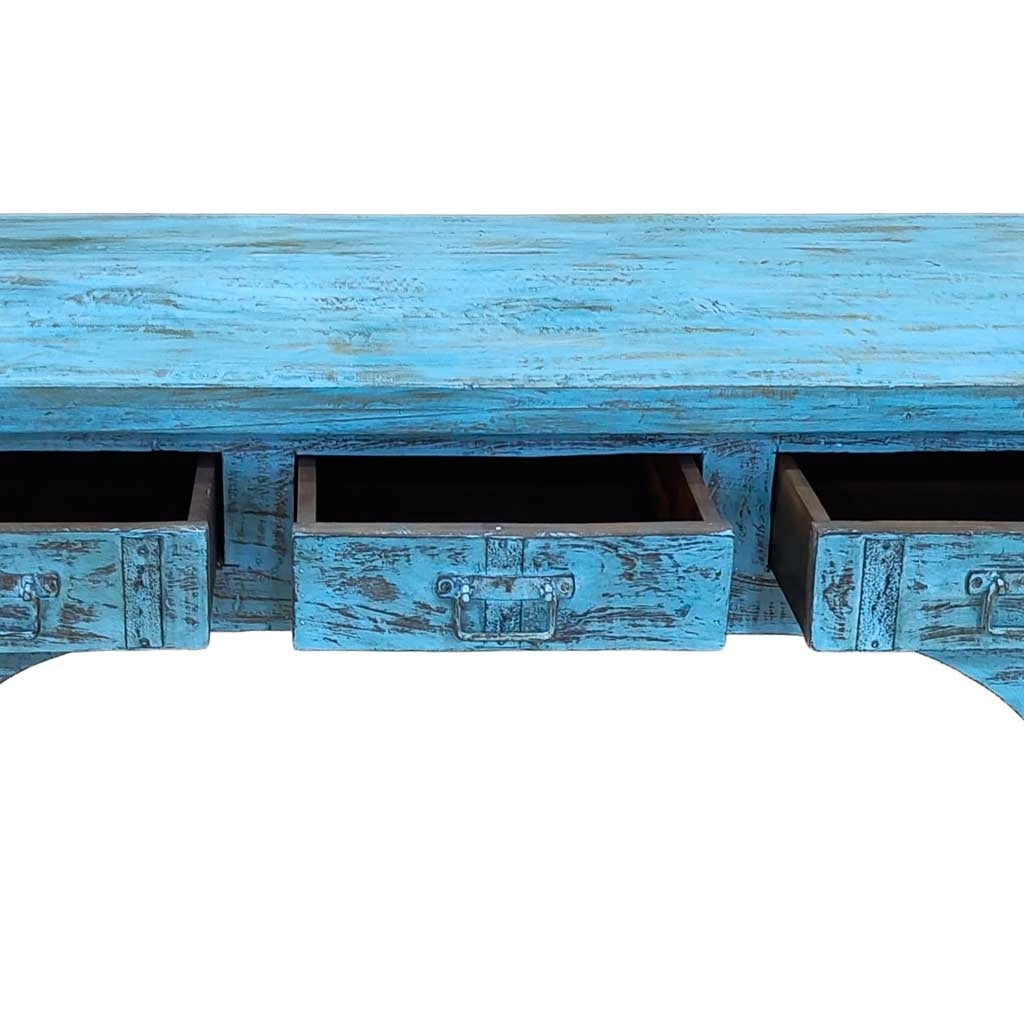 Mobile basso artigianale in legno 165-175x45x57h cm