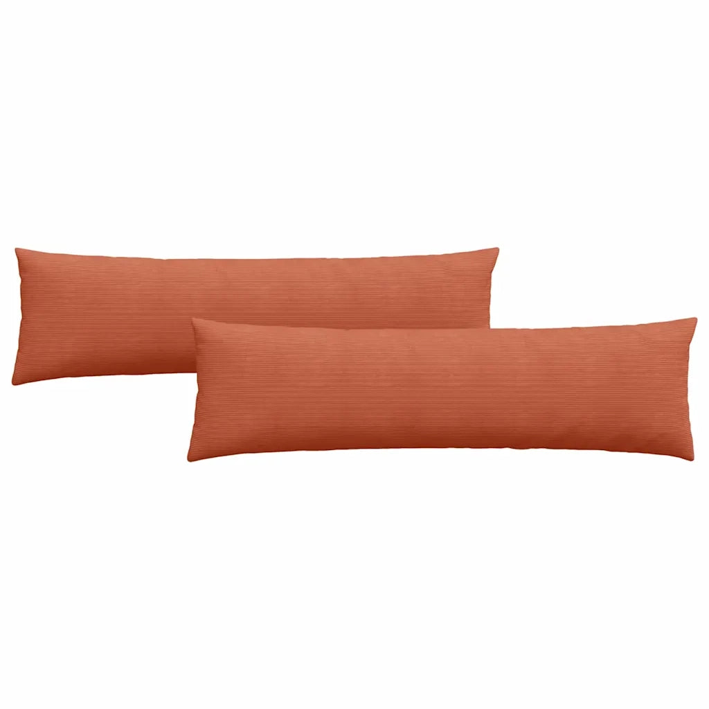 Cuscini da Divano 2 pcs Rosso Arancio 145 x 40 cm