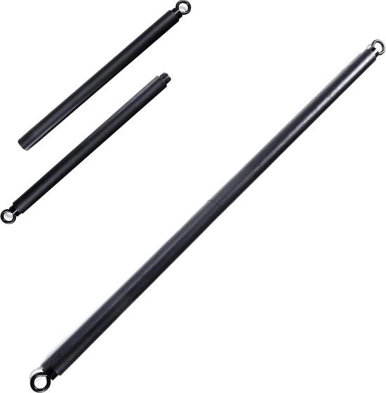 Attacco di Resistenza 38" Nero | Massima Carico 800lb | Allenamento in Casa | Potenziamento del Corpo con Sollevamento Peso Completo - Barra di Resistenza Portatile