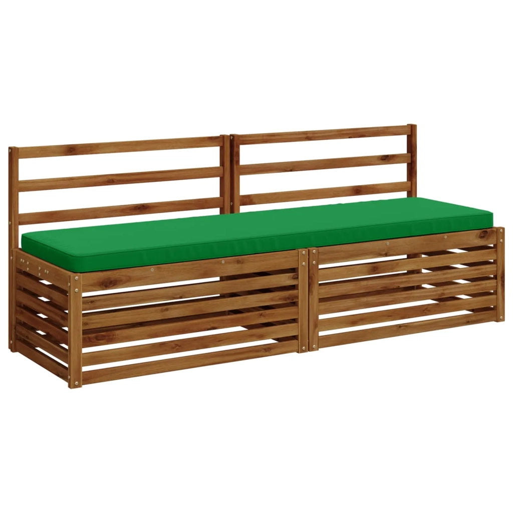 Cuscini per Panchina a 2 Pezzi VUGHT 2 pz 100% Poliestere Verde 952253